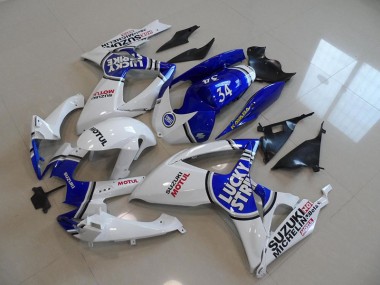 Blu Bianco Lucky Strike Motul 34 Carene GSXR 750 K6 06-07