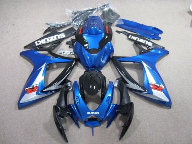 Blu Nero Bianco Carene GSXR 600 K6 06-07 Blu Nero Bianco Carene GSXR 600 K6 06-07