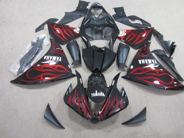 Nero Rosso Fiamma Bianco Decal Carene R1 09-11
